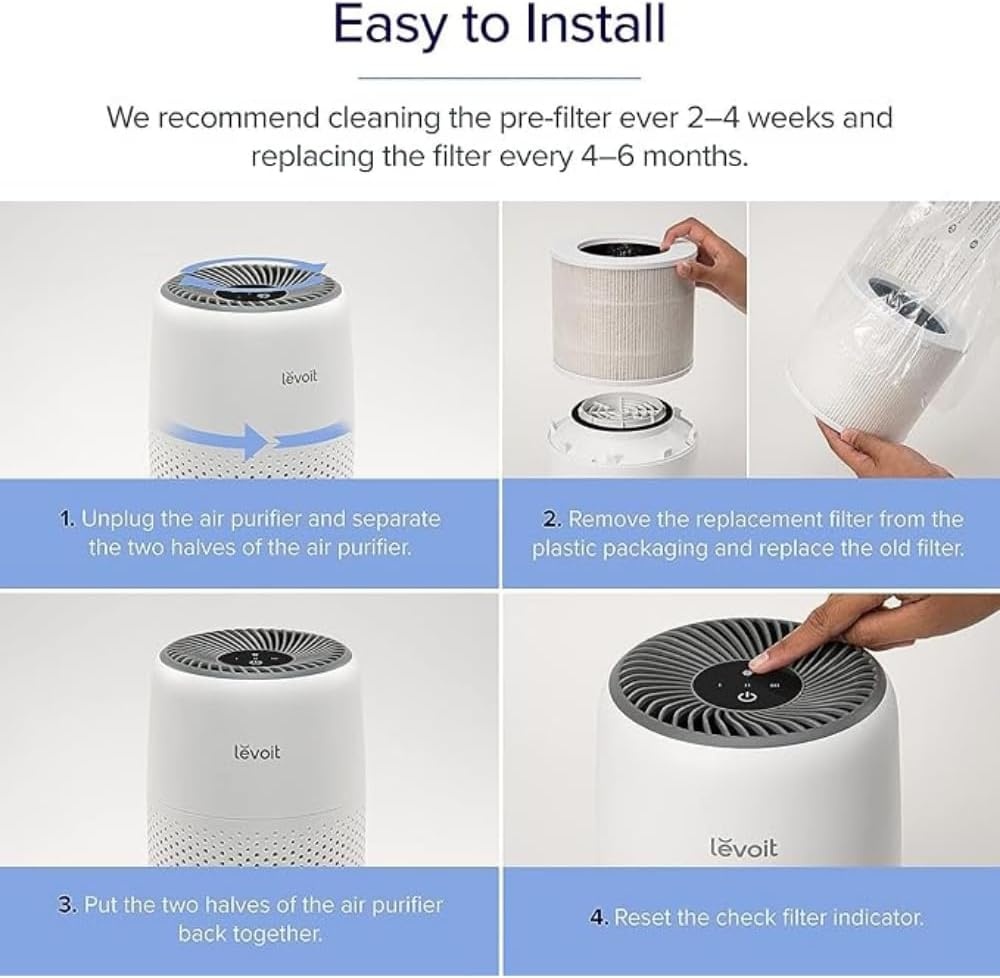 image:imageLevoit Core P350P Air Purifier Replacement FilterGenuine Air Filter1PackCore MiniP Filter 2Pack