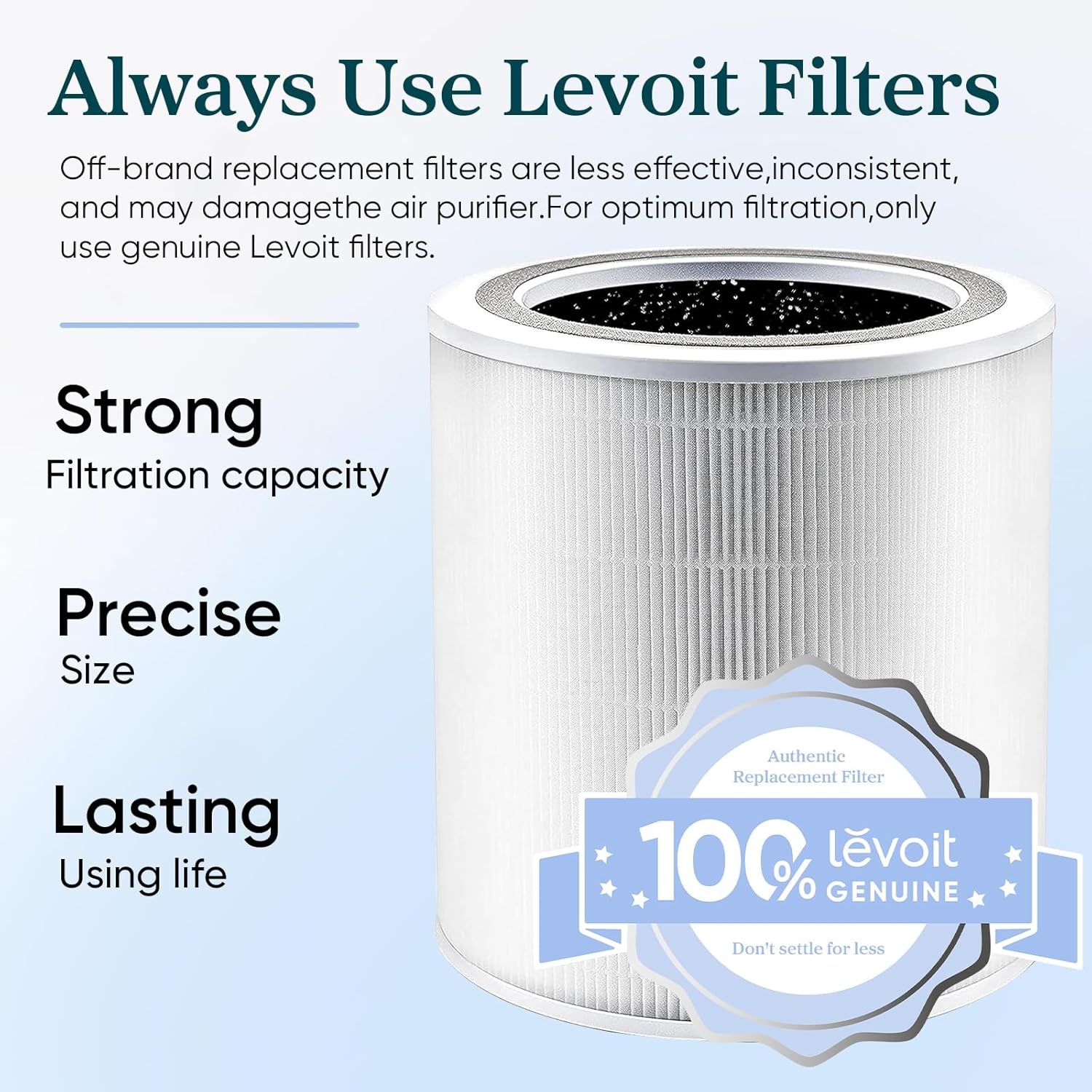 image:imageLevoit Genuine Core 400SP Air Purifier Pet Allergy Replacement Filter HEPA Sleep Mode HighEfficiency Activated Carbon Removes Pollen Allergens Dust Pet Hair Core 400SRFPAYellow 1 PackCore 400SP Filter