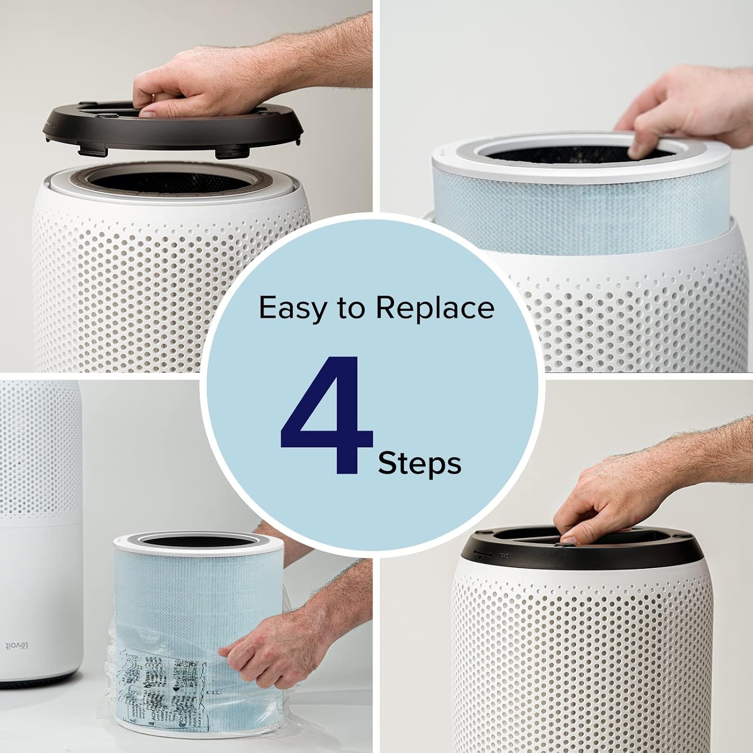 image:imageLevoit Genuine Core 400SP Air Purifier Pet Allergy Replacement Filter HEPA Sleep Mode HighEfficiency Activated Carbon Removes Pollen Allergens Dust Pet Hair Core 400SRFPAYellow 1 PackCore 400SP Smoke Remover Filter