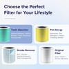 Levoit Genuine Core 400S-P Air Purifier Pet Allergy Replacement Filter | HEPA Sleep Mode, High-Efficiency Activated Carbon, Removes Pollen, Allergens, Dust, Pet Hair, Core 400S-RF-PA,Yellow, 1 Pack(Core 400S-P Toxin Absorber Filter)