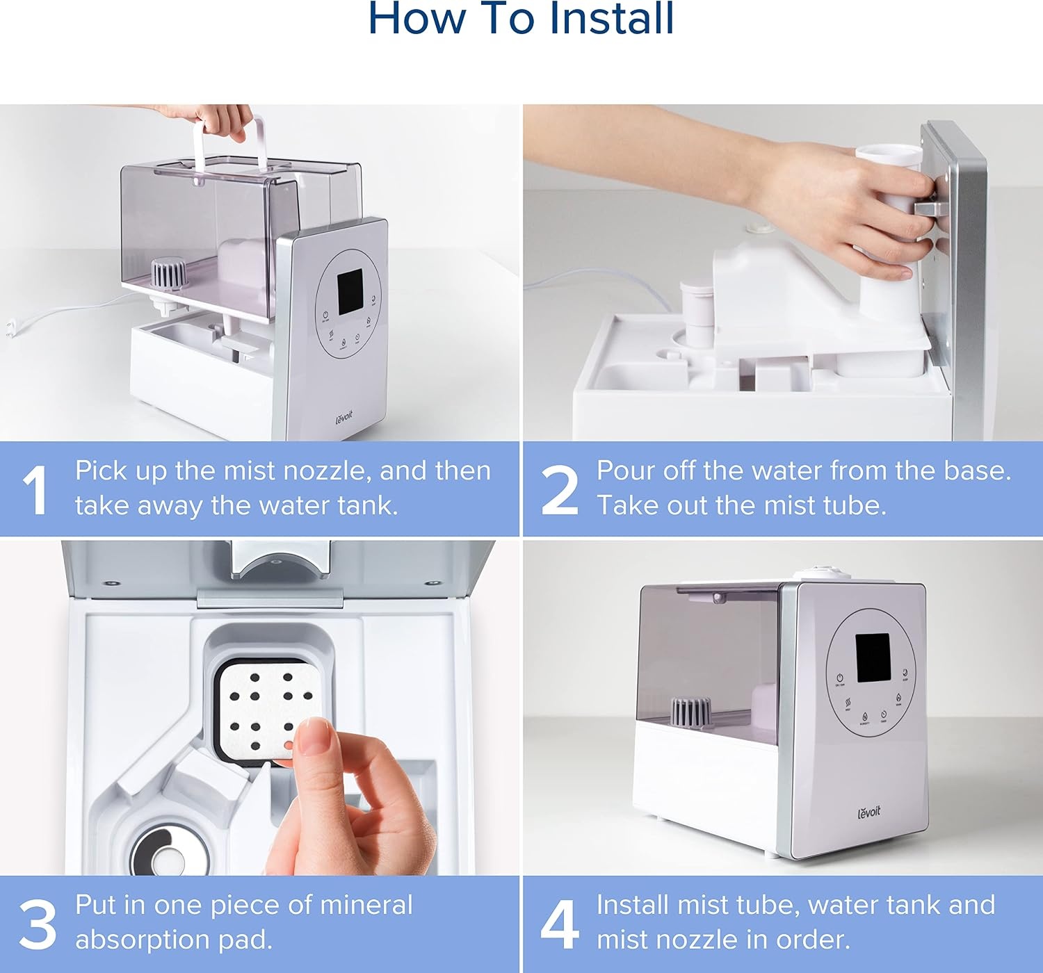 image:imageLEVOIT Aroma Pads 16 Pack Humidifier Replacement Filters Compatible with LV600S Classic300S LV600HH OasisMist450S Make The Fragrance Stronger and Longer Duration WhiteMineral Absorption Pad