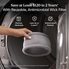 Levoit Evaporative Humidifiers for Home Whole House, 23L Superior 6000S | Up to 3000ft2, Last 72H, No White Dust, Tap Water Friendly, Auto Mode, Easy to Clean & Move, Foldable Storage, Smart Control(Grey)