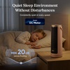 Levoit Tower Fan for Bedroom, 20dB Quiet Desk Fan, Portable Fan with 23ft/s | 3 Angles 4 Speeds Mini Oscillating Fan, DC Motor, Bladeless, Easy to Carry, Remoter, 12H Timer, for Home, Room, Office, White(Windi Mini Clay)