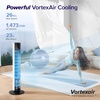 Levoit Tower Fan for Bedroom, 28ft/s Fans that Blow Cold Air, 28dB Quiet | Standing Floor Fan for Room, 90° Oscillating, 5 Speeds 4 Modes & Temp Sensor, Bladeless, 12H Timer, Remoter, 36 inch, Black(42 inches Wifi White)