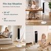 Levoit Tower Fan for Bedroom, 28ft/s Fans that Blow Cold Air, 28dB Quiet | Standing Floor Fan for Room, 90° Oscillating, 5 Speeds 4 Modes & Temp Sensor, Bladeless, 12H Timer, Remoter, 36 inch, Black(Adjustable 36-47 inches White)