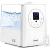 LEVOIT OasisMist 1000S (10L) Smart Humidifier for Home Large Room Bedroom, Last 100 Hours Suitable for Indoor Plant, Cover up to 600ft², Easy Top Fill, Remoter & Voice Control, Auto Mode, Quiet, White | Last 100 Hours Suitable for Indoor Plant, Cover up to 600ft², Easy Top Fill, Remoter & Voice Control, Auto Mode, Quiet, White(6L White)