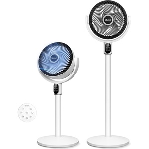 Levoit Standing Fan for Bedroom, 90° Oscillating Fan, 20dB Quiet for Sleep | Floor fan with 1024 CFM Airflow, DC Motor, 5 Speeds, 2 in 1 Pedestal & Tabletop, 12H Timer, Remoter, for Home, Room, White(New CoreBreeze White)