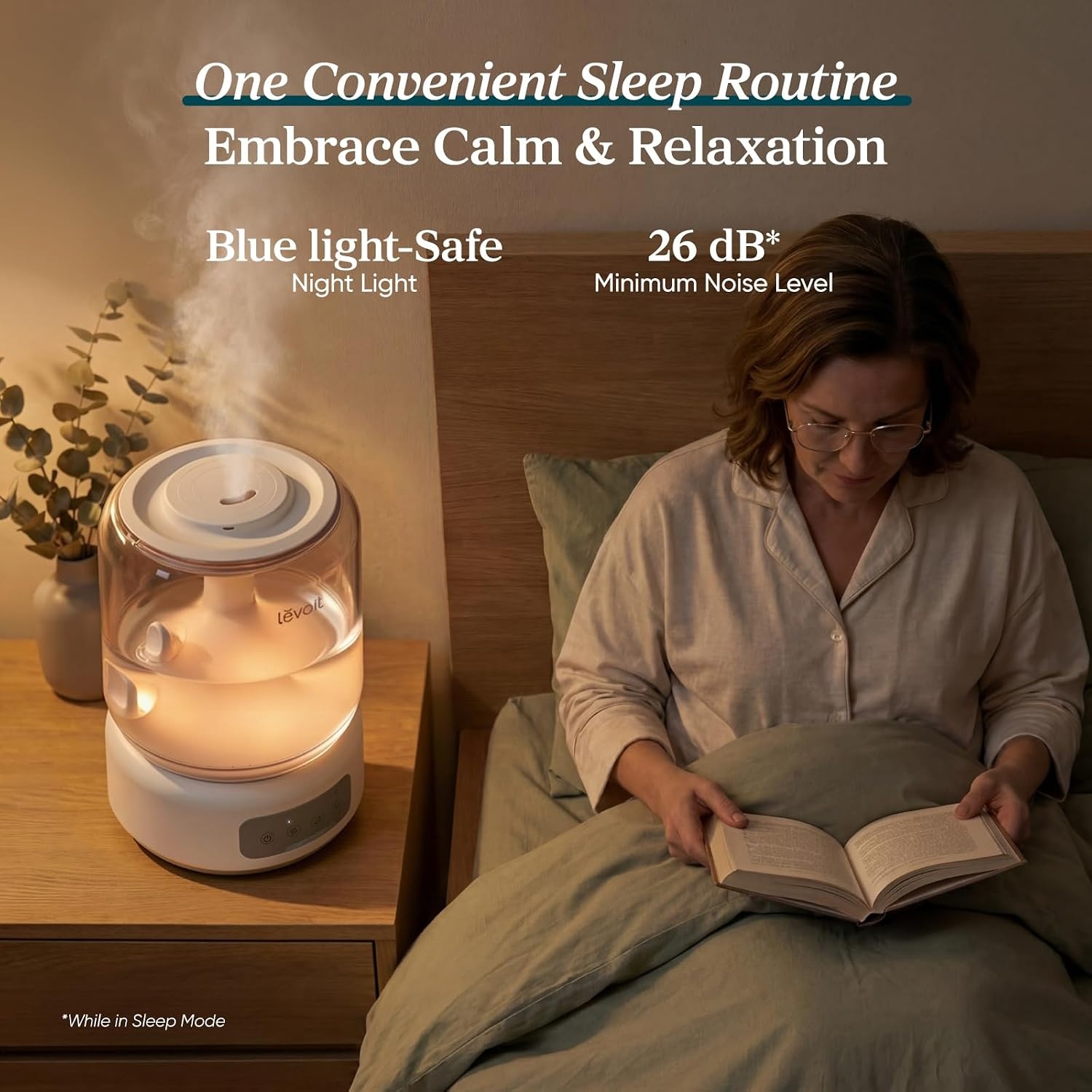 image:imageLevoit Classic300 Ultrasonic Top Fill Humidifier Extra Large 6L Tank 60H Super Quiet Easy to Use and Clean 360 Rotation Nozzle Simple Knob Control Handle Auto Shut Off Gray62L Touch Control