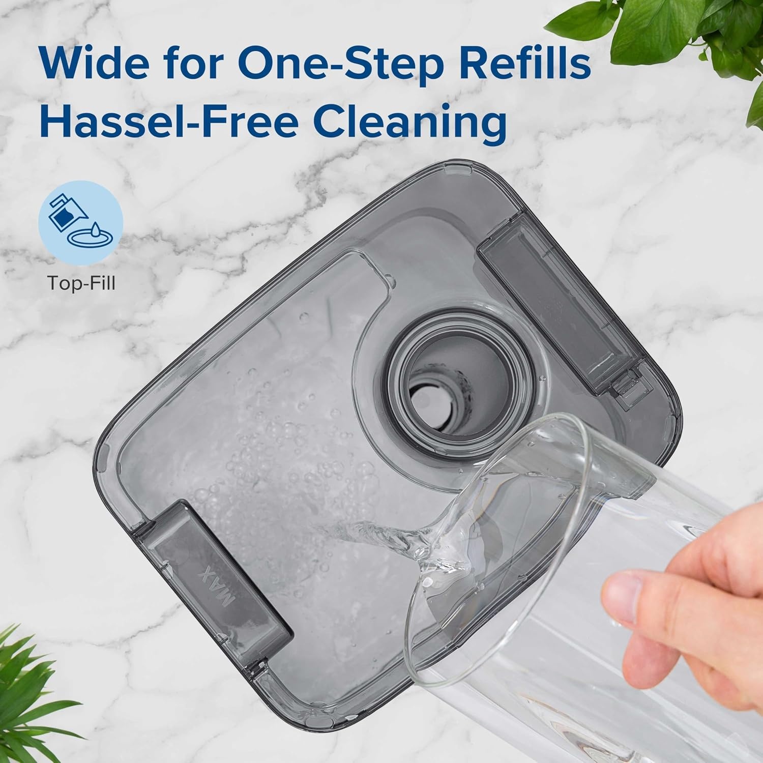 image:imageLevoit Classic300 Ultrasonic Top Fill Humidifier Extra Large 6L Tank 60H Super Quiet Easy to Use and Clean 360 Rotation Nozzle Simple Knob Control Handle Auto Shut Off Gray6L Grey