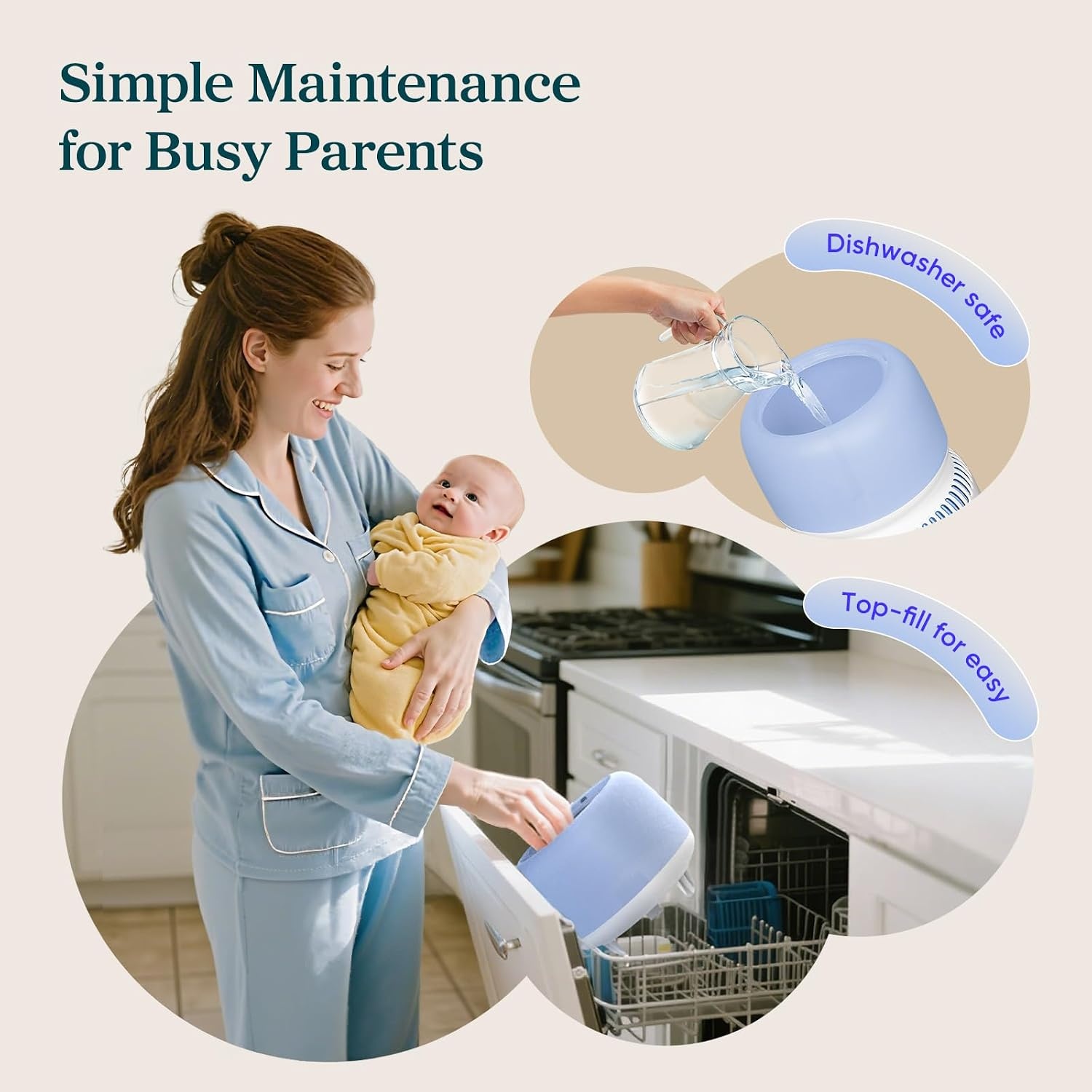 image:imageLevoit Top Fill Humidifiers for Bedroom 25L Tank for Large Room 28dB Easy to Fill amp Clean Quiet Cool Mist Air Humidifier for Home Baby Nursery amp Plants Auto Shutoff for Safety 25H Lasting38L SmartWhite