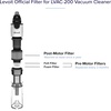 LEVOIT LVAC-200 Vacuum Cleaner Replacement Filter, 4 Pre-Motor Filters 2 Post-Motor Filters, White(LVAC-200 Filter)