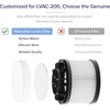 LEVOIT LVAC-200 Vacuum Cleaner Replacement Filter, 4 Pre-Motor Filters 2 Post-Motor Filters, White(LVAC-200 Filter)
