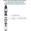 LEVOIT LVAC-200 Vacuum Cleaner Replacement Filter, 4 Pre-Motor Filters 2 Post-Motor Filters, White(LVAC-300 & LVAC-200MAX Filter)