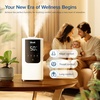 Levoit Humidifiers for Bedroom, Smart Warm and Cool Mist, Symptom Relief | OasisMist 4.5L Top-Fill Tank Runs 45H, Large Room, Auto Customized Humidity, 26dB Quiet, Essential Oil, Easy to Clean, White(White)