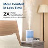 Levoit Top Fill Humidifiers for Bedroom, 2.5L Tank for Large Room, 28dB | Easy to Fill & Clean, Quiet Cool Mist Air Humidifier for Home Baby Nursery & Plants, Auto Shut-off for Safety, 25H Lasting(3.0L Blue)