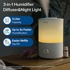 Levoit Top Fill Humidifiers for Bedroom, 2.5L Tank for Large Room, 28dB | Easy to Fill & Clean, Quiet Cool Mist Air Humidifier for Home Baby Nursery & Plants, Auto Shut-off for Safety, 25H Lasting(3.0L Nightlight)