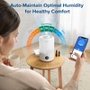 Levoit Top Fill Humidifiers for Bedroom, 2.5L Tank for Large Room, 28dB | Easy to Fill & Clean, Quiet Cool Mist Air Humidifier for Home Baby Nursery & Plants, Auto Shut-off for Safety, 25H Lasting(3.0L Smart_White)