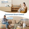 Levoit Top Fill Humidifiers for Bedroom, 2.5L Tank for Large Room, 28dB | Easy to Fill & Clean, Quiet Cool Mist Air Humidifier for Home Baby Nursery & Plants, Auto Shut-off for Safety, 25H Lasting(3.0L Smart_White)