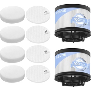 LEVOIT LVAC-200 Vacuum Cleaner Replacement Filter, 4 Pre-Motor Filters 2 Post-Motor Filters, White(LVAC-300 & LVAC-200MAX Filter)