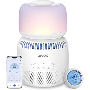 Levoit Top Fill Humidifiers for Bedroom, 2.5L Tank for Large Room, 28dB | Easy to Fill & Clean, Quiet Cool Mist Air Humidifier for Home Baby Nursery & Plants, Auto Shut-off for Safety, 25H Lasting(3.8L Smart_White)