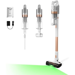 Levoit VortexIQ® Cordless Vacuum Cleaner for Pet Hair, 50-Min Runtime | Powerful Suction, NeoSight™ Green Light Dust Reveal, Anti-Tangle Brush, Self-Standing, 180° Lay-Flat Design, HEPA Filter(Air Silver)